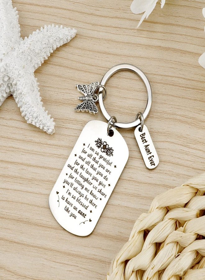 FFNMU Keychain Christmas Gifts For Aunt Auntie Gift Ideas Auntie Gifts From Niece Nephew Best Aunt Ever Gift for Birthday Christmas Mother's Day Valentines Mothers Day Retirement Auntie Birthday Presents - Image 4